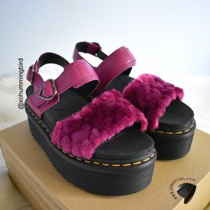 Voss Fluffy Sandals Pink Pink Voss Dr Martens Martens Shoes Dr